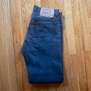 Black/Distressed Levi Jeans, 32x30